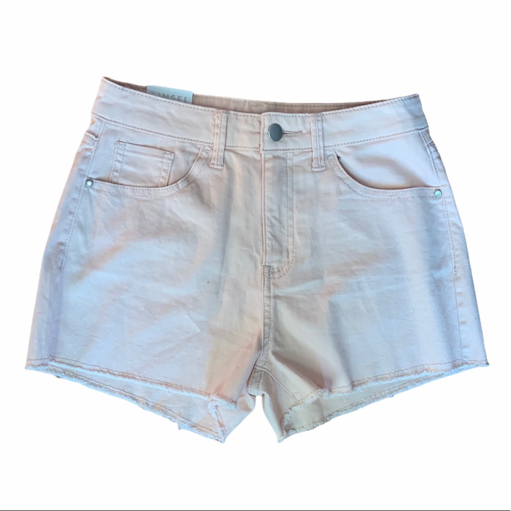 Tinseltown Juniors Raw Hem Shorts Light Pink NWT Size 3